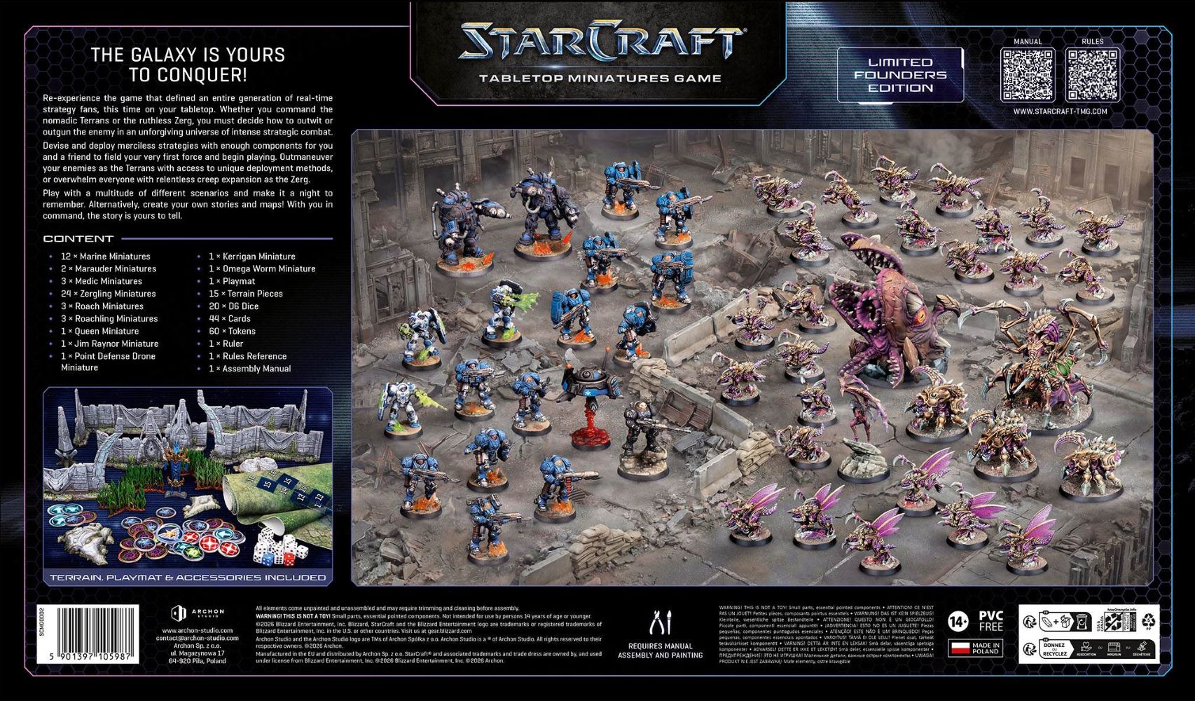 StarCraft Tabletop Miniatures Game: Two-Player Starter Set - Founders Edition *Expected Release Date of 05-15-2026*