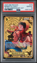 PSA GEM MT 10 Monkey D. Luffy [Japanisches 2. Jubiläums-Set] - 148573433