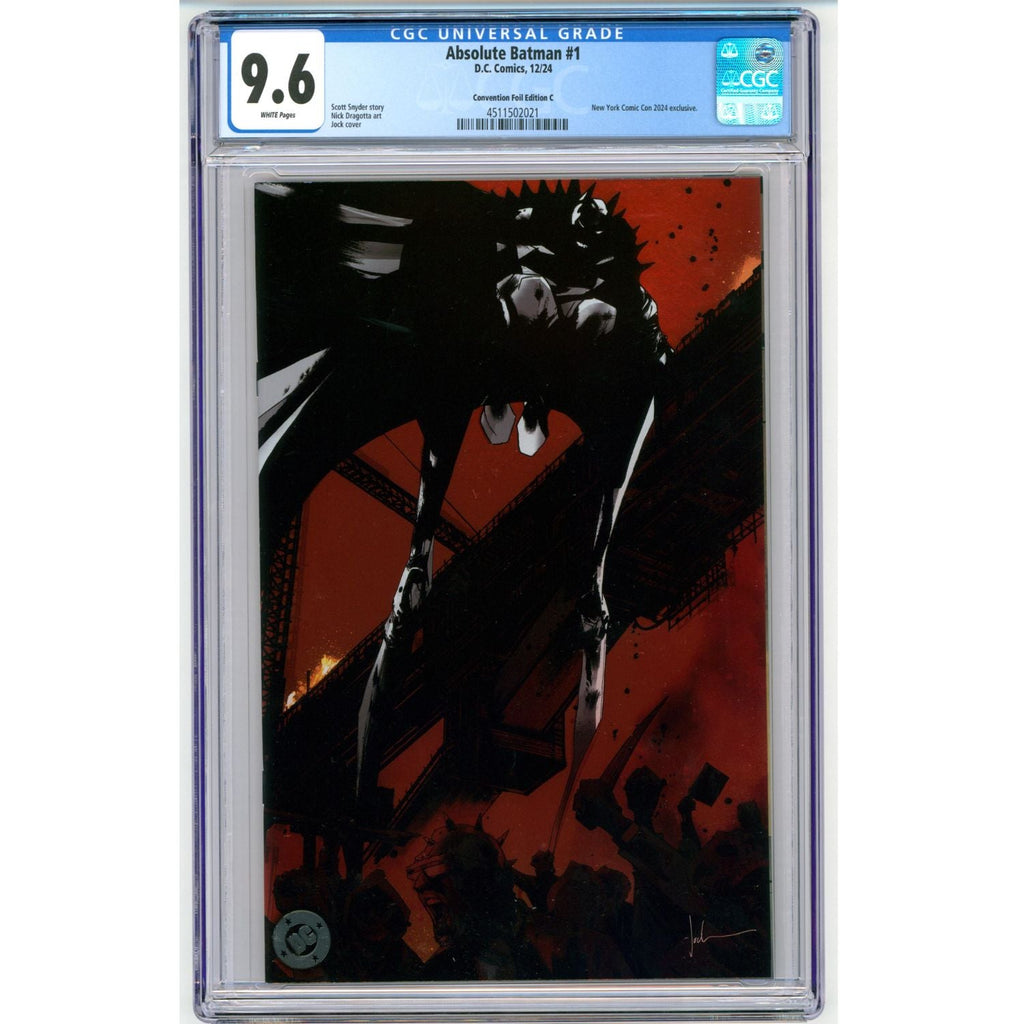 Absolute Batman: #1 [Jock CGC 9.6 NYCC Convention Foil CVR C]
