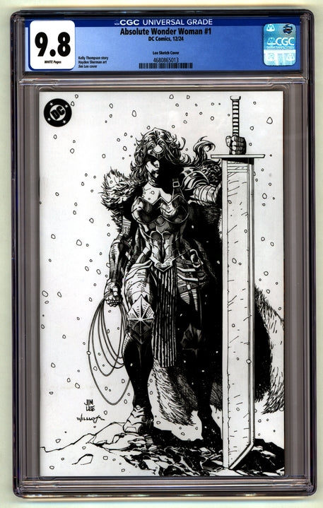 Absolute Wonder Woman: #1 [Jim Lee CGC 9.8  - 1:100] 2024