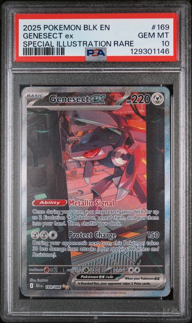 PSA 10 - 2025 POKEMON BLK EN-BLACK BOLT #169 GENESECT ex SPECIAL ILLUSTRATION RARE