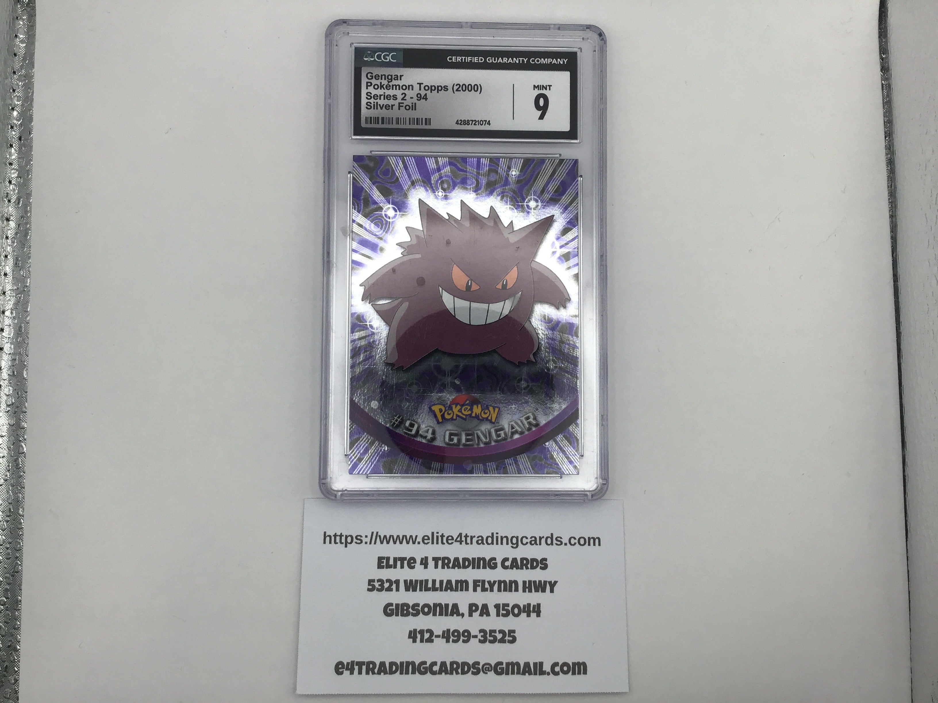 Gengar #94 Pokemon 2000 Topps Chrome (CGC 9)