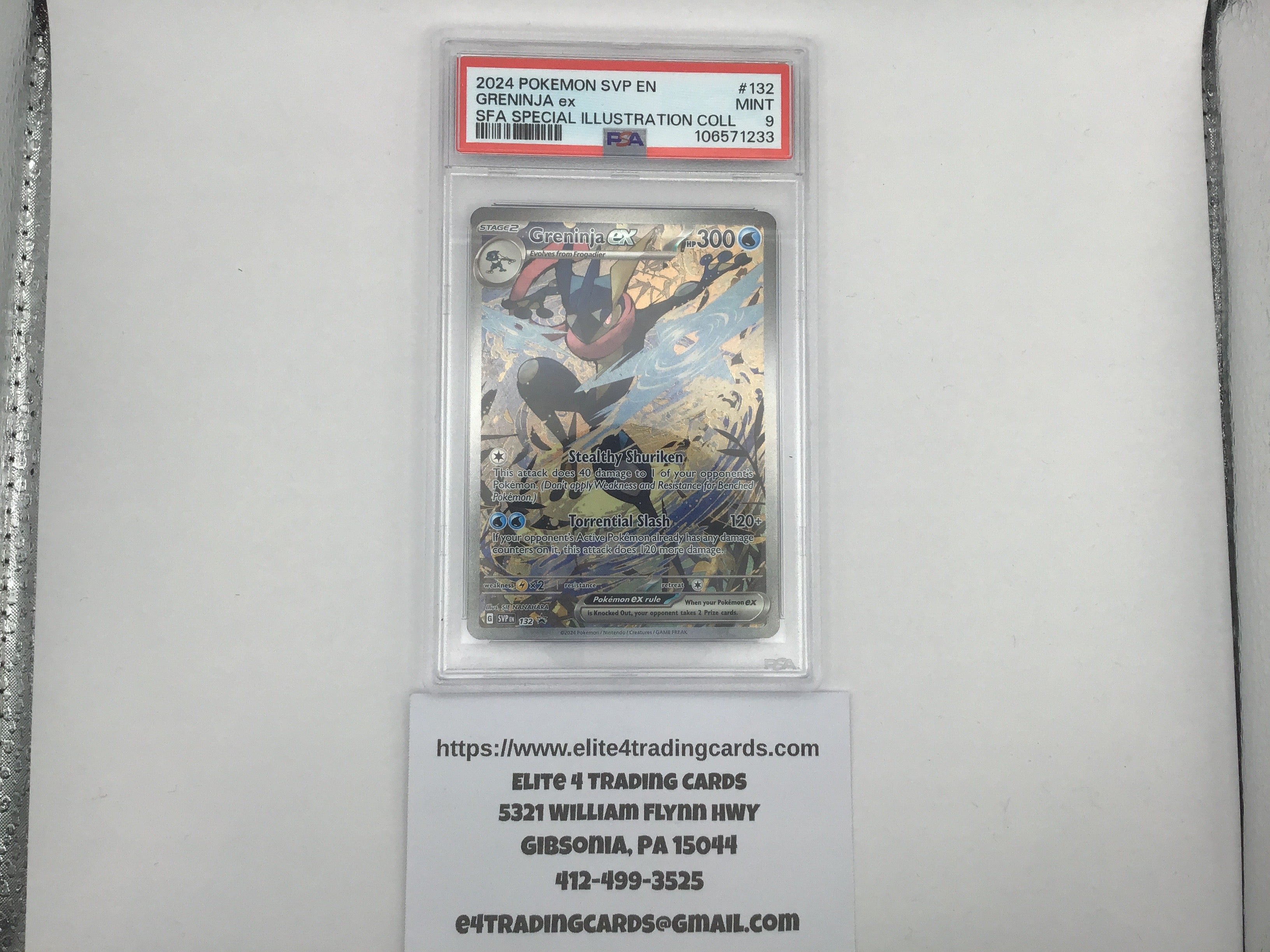 Greninja Ex #132 Pokemon Promo (PSA 9)