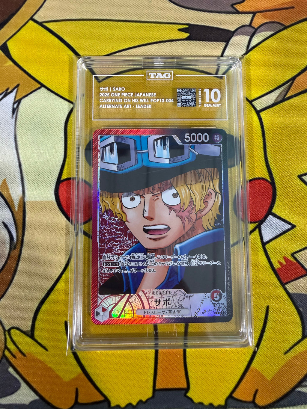 TAG 10 - Sabo - Alt Art Leader - OP13-004 - Japanese Carrying On His Will