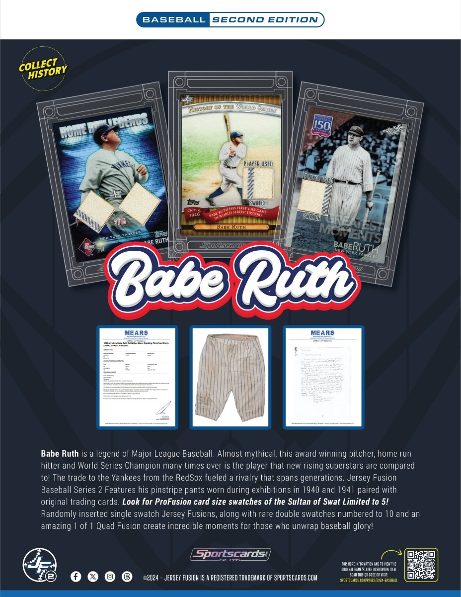 Jersey Fusion Baseball Edition Series 2 Case - (100) Sealed Jersey Fusion Boxes