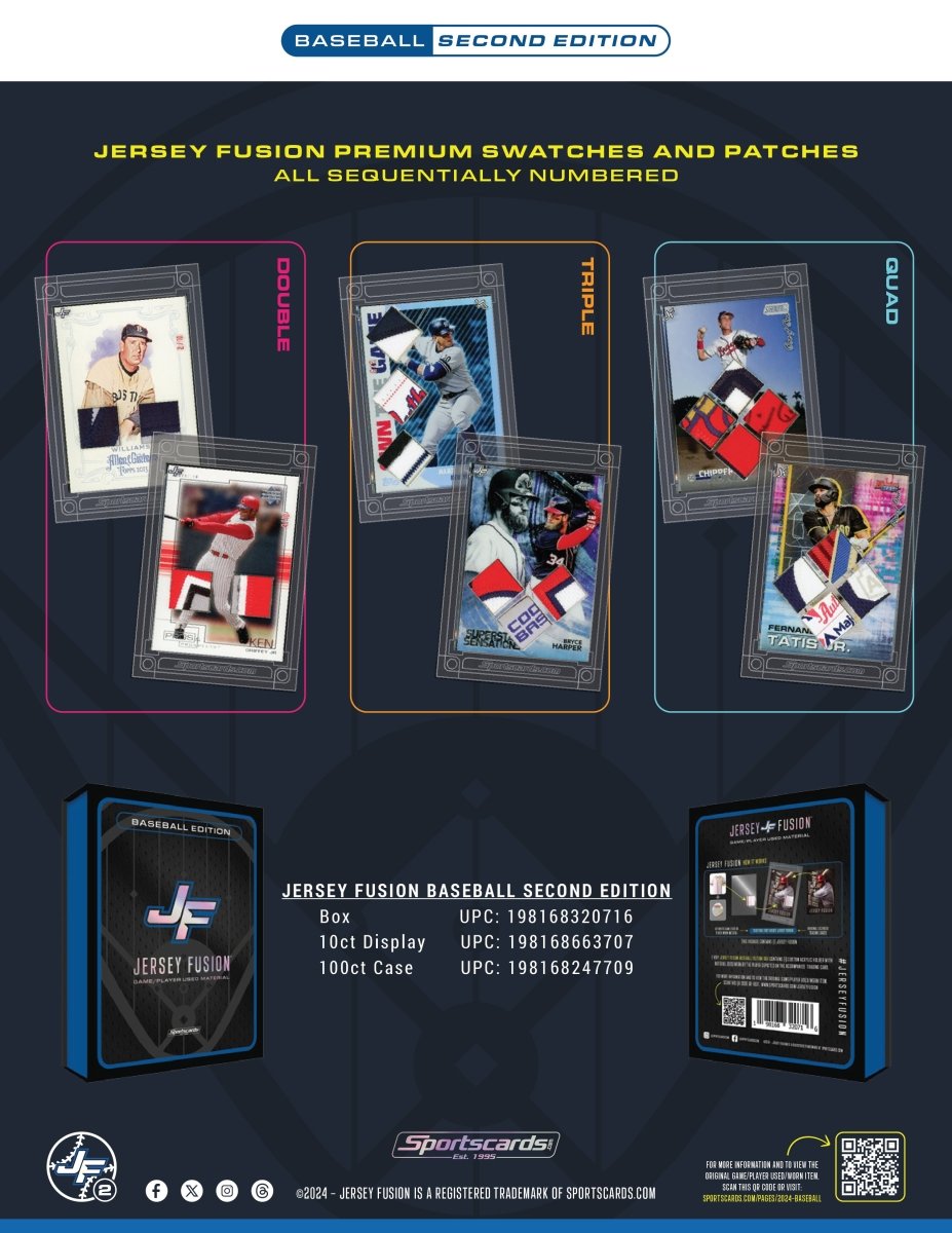 Jersey Fusion Baseball Edition Series 2 Case - (100) Sealed Jersey Fusion Boxes