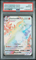 PSA 10 - 2020 POKEMON SWORD & SHIELD CHAMPION'S PATH #074 FA/CHARIZARD VMAX CHAMPION'S PATH-SECRET