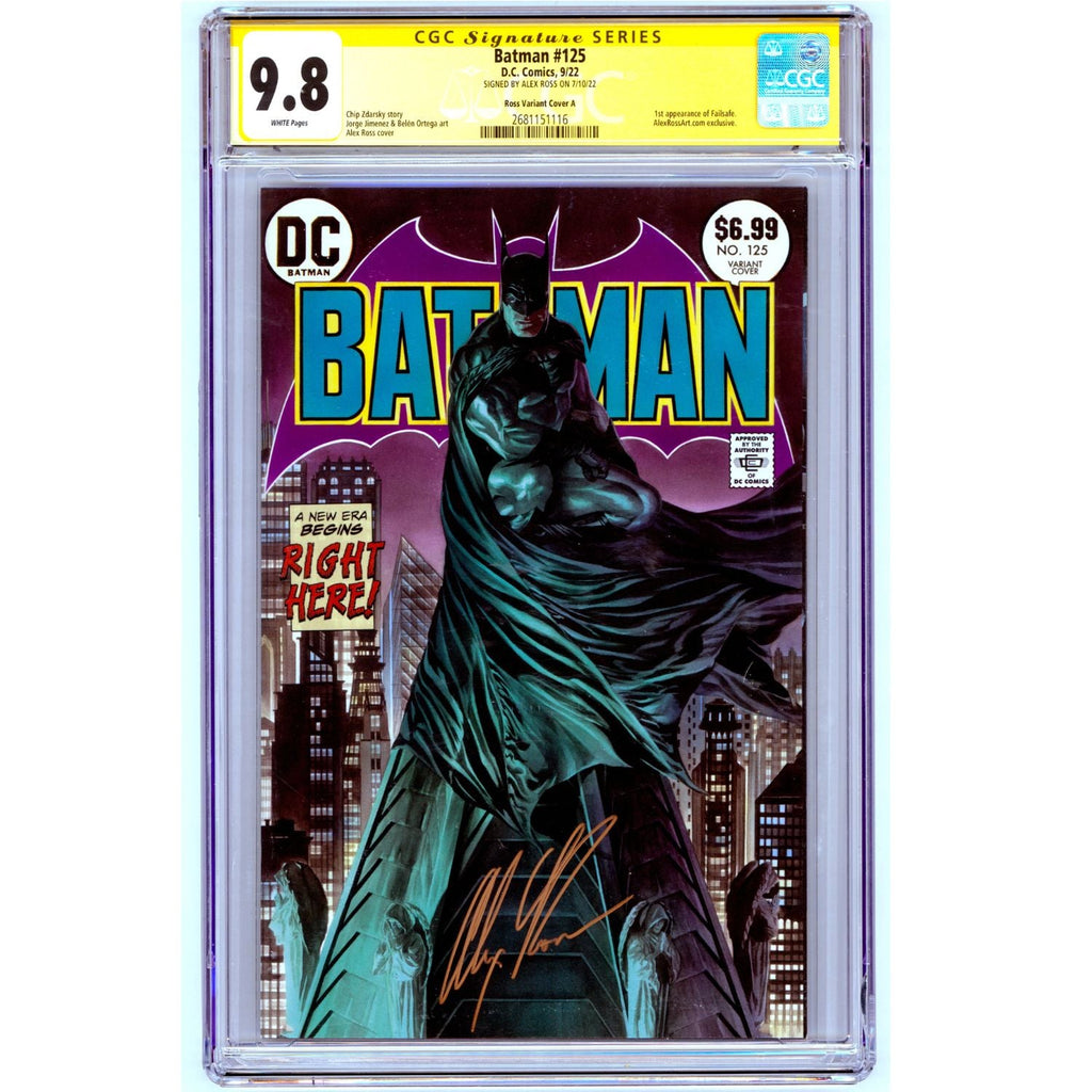 Batman: #125 [Alex Ross Signed CGC 9.8 CVR A] 2022