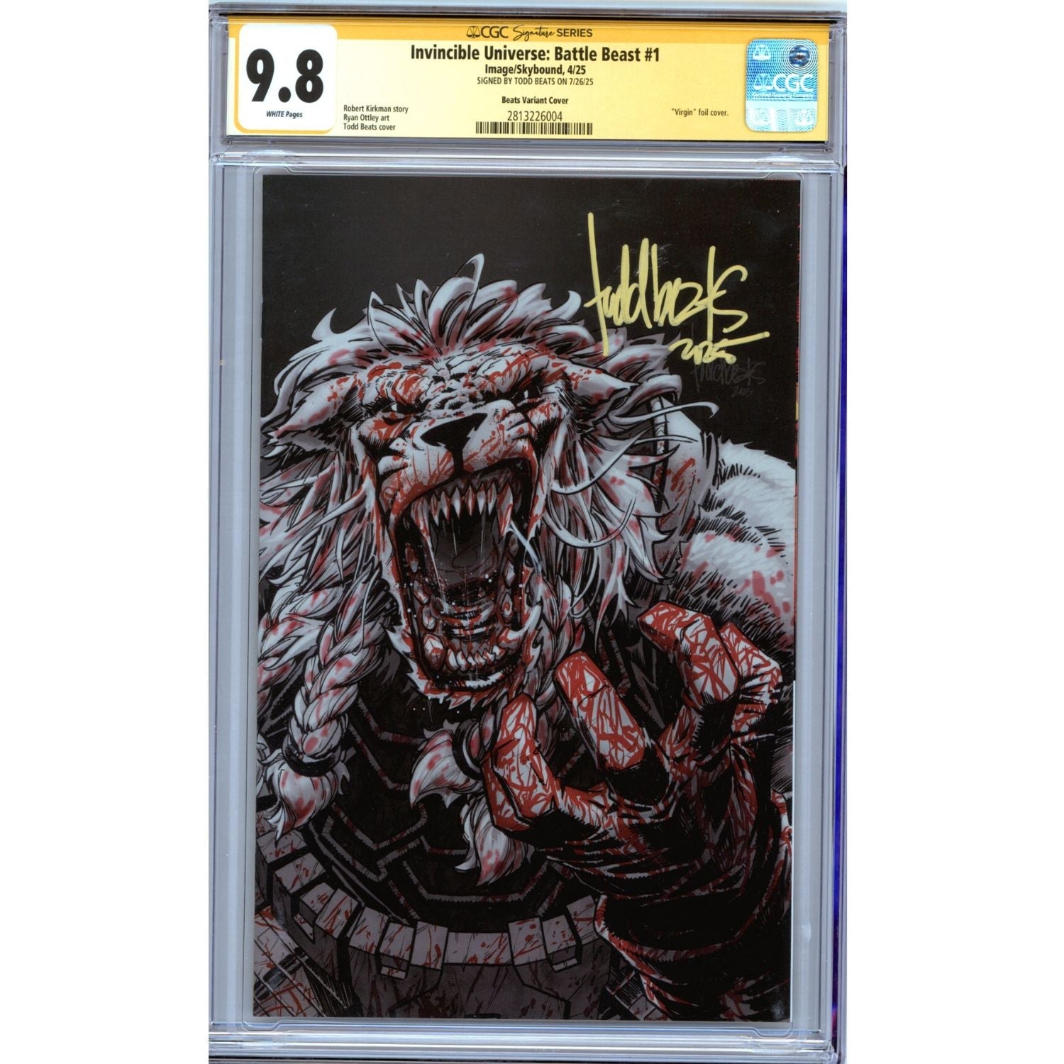 Invincible Universe Battle Beast: #1 [Beats CGC 9.8 Signature Series Gold Sig on Exclusive CVR] 2025