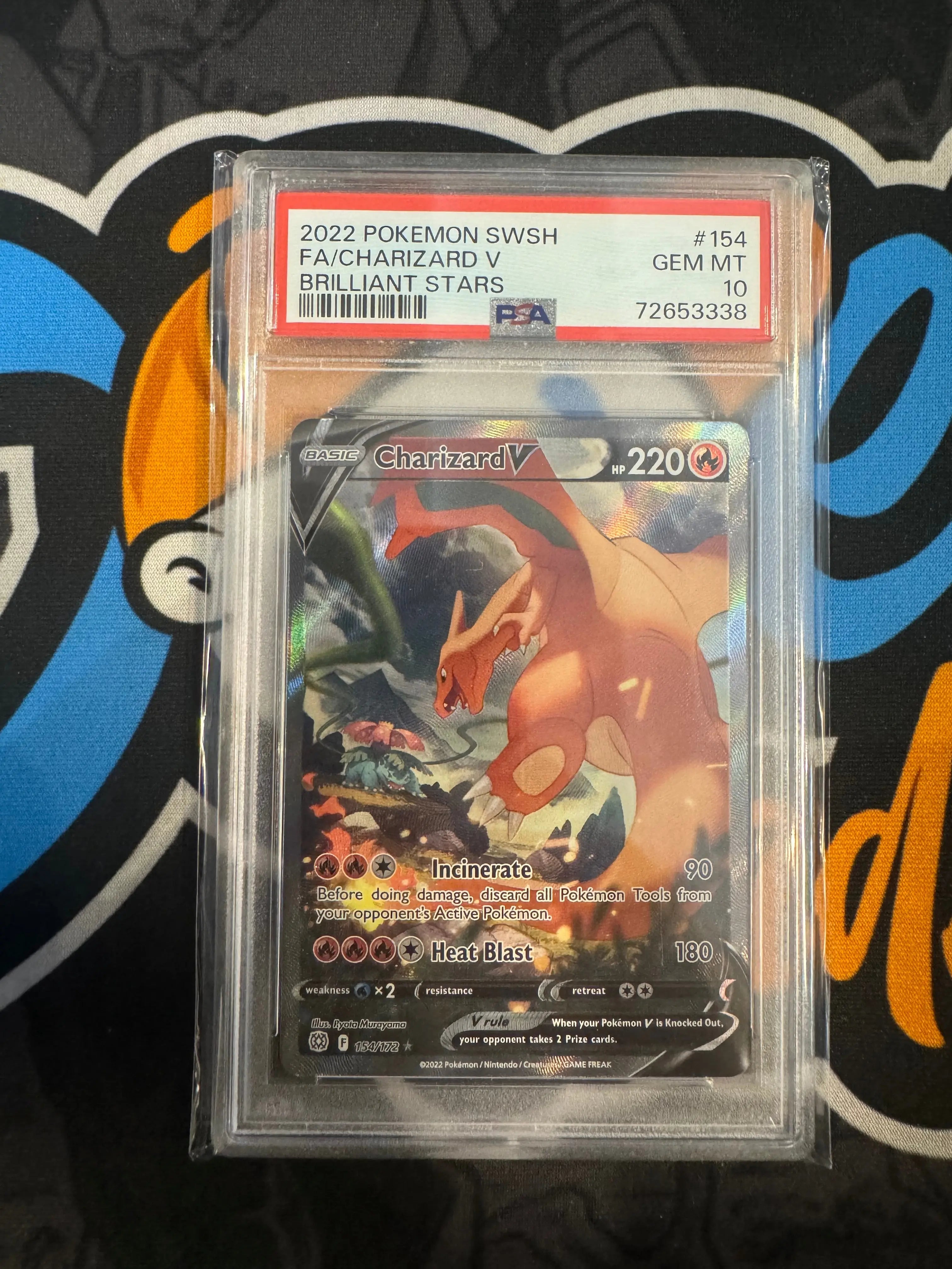 Psa 10 Pokemon Brilliant stars Charizard V Alt art