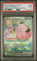 2025 POKEMON JTG EN-JOURNEY TOGETHER #184 LILLIE'S CLEFAIRY EX PSA 9