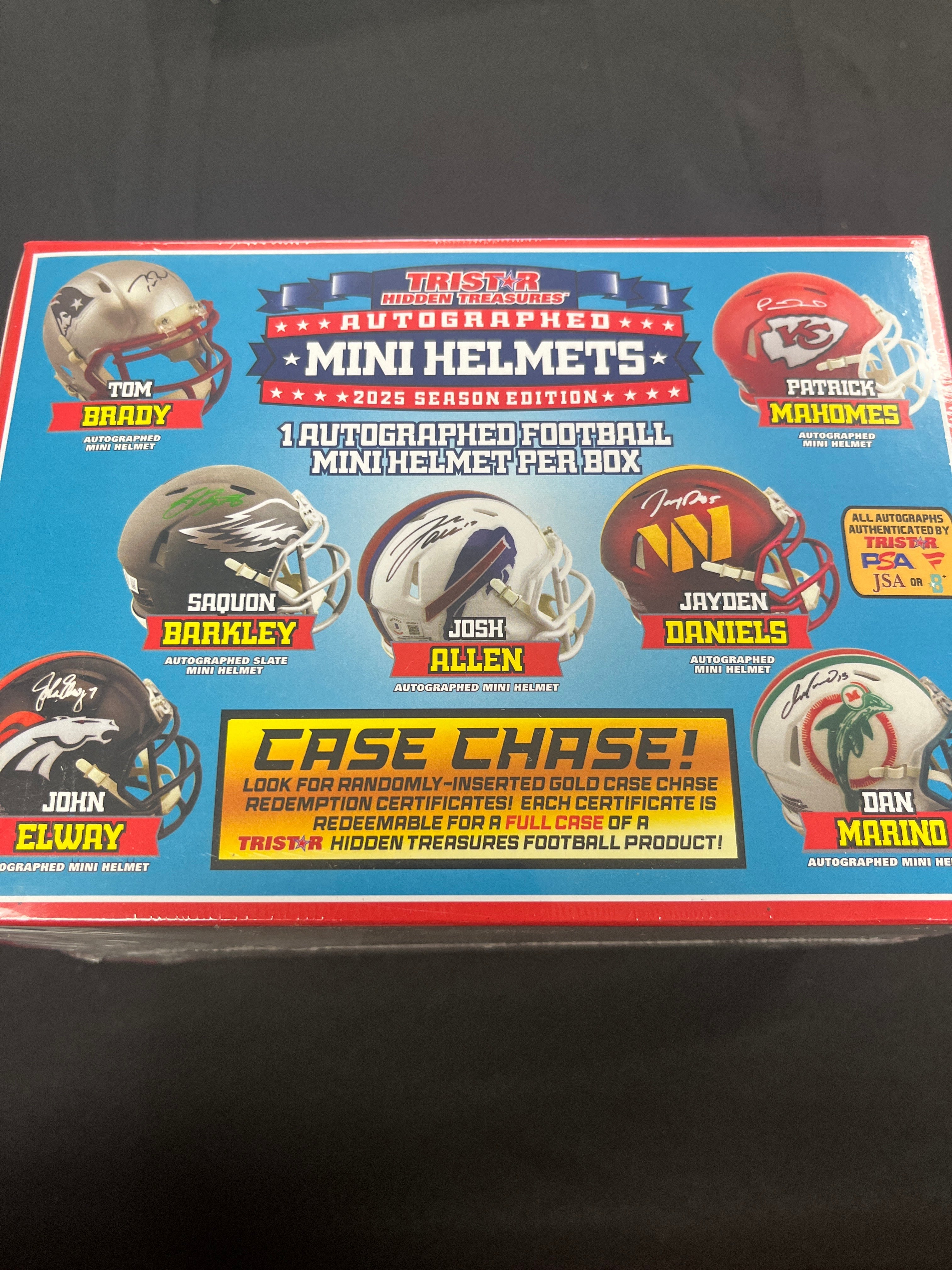 2025 TRISTAR HIDDEN TREASURES AUTOGRAPH FOOTBALL MINI HELMETo