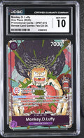 CGC GEM MINT 10 Monkey D. Luffy [Promotional Cards] - 6126851012