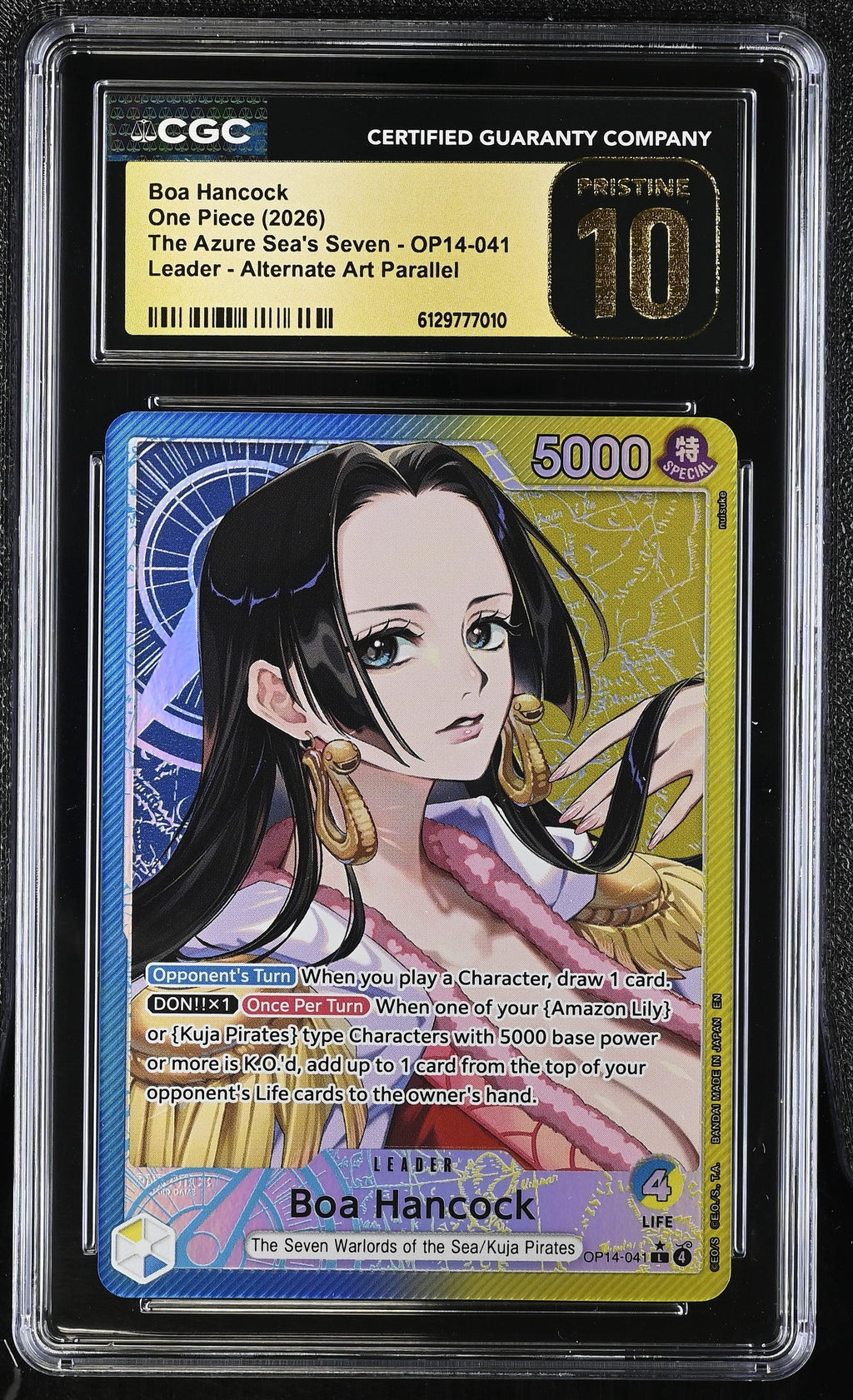 CGC PRISTINE 10 Boa Hancock [The Azure Sea's Seven] - 6129777010