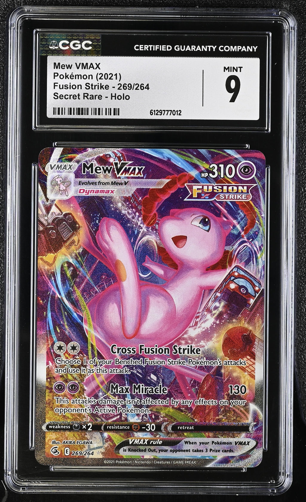 CGC 9 Mew VMAX (269/264) [Schwert & Schild: Fusionsangriff] - 6129777012
