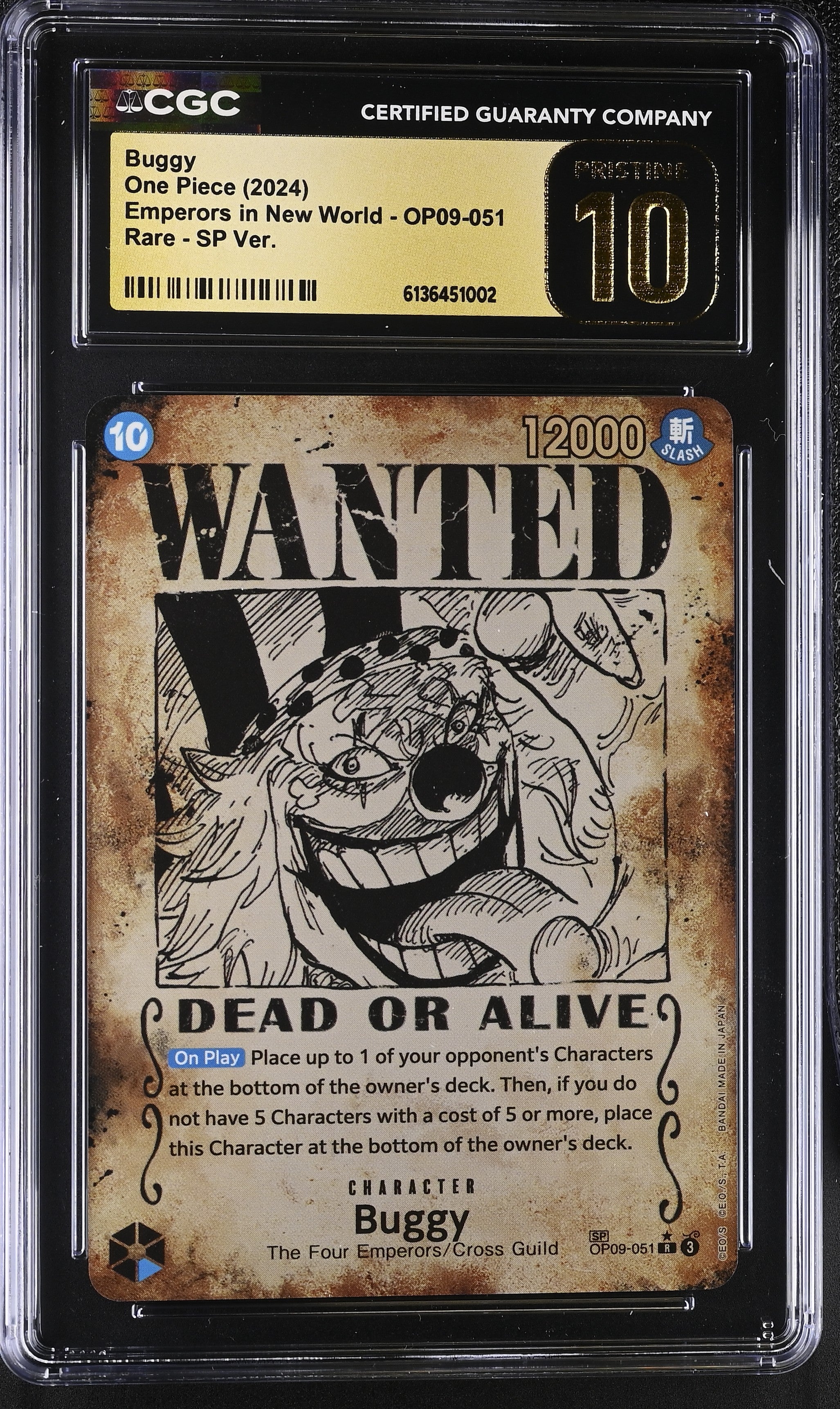 CGC PRISTINE 10 Buggy [Emperors in the New World] - 6136451002