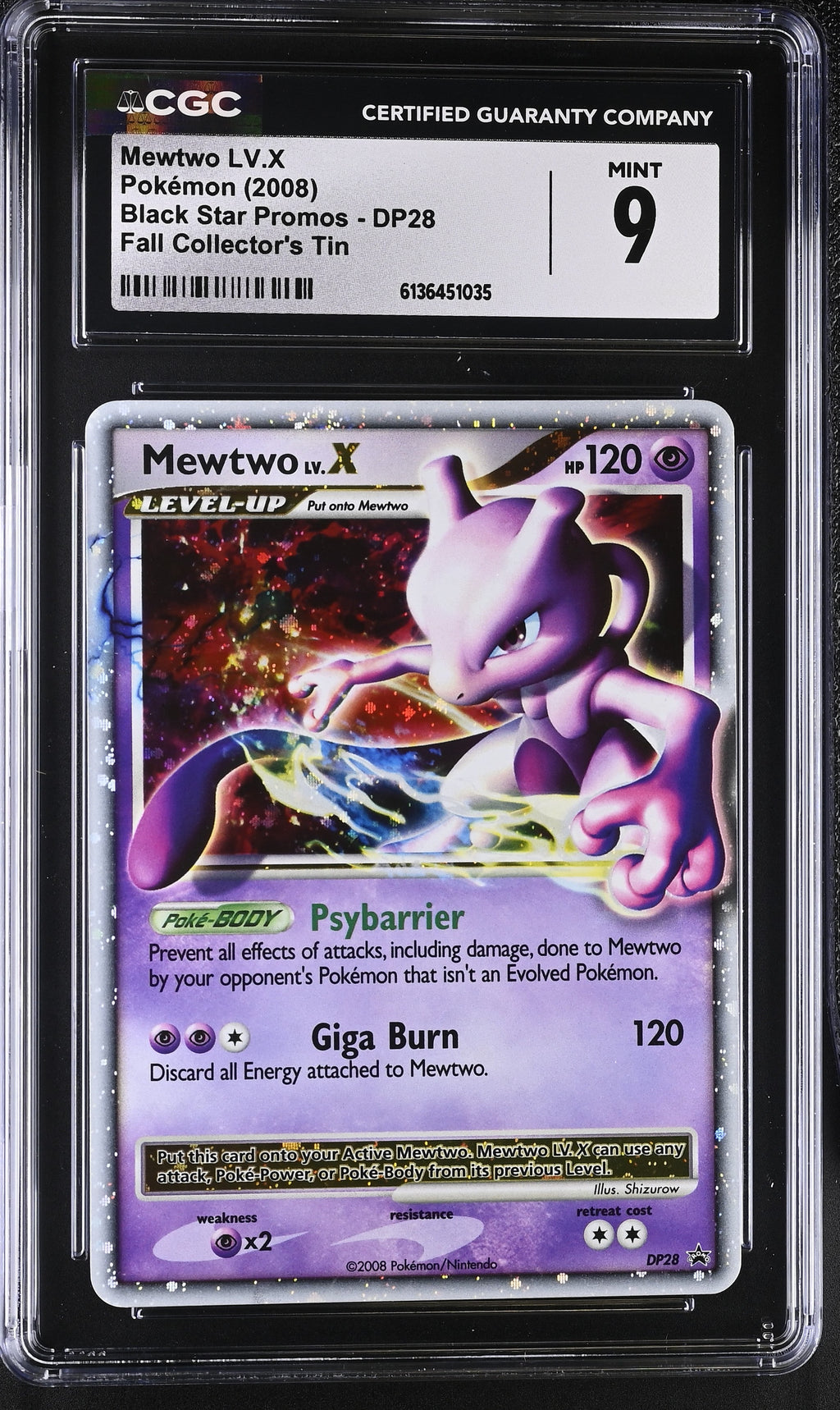 CGC 9 Mewtwo LV.X(DP28) [Black Star Promos] - 6136451035