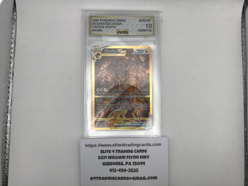 Giratina VSTAR #GG69 Pokemon Crown Zenith (AGS 10)