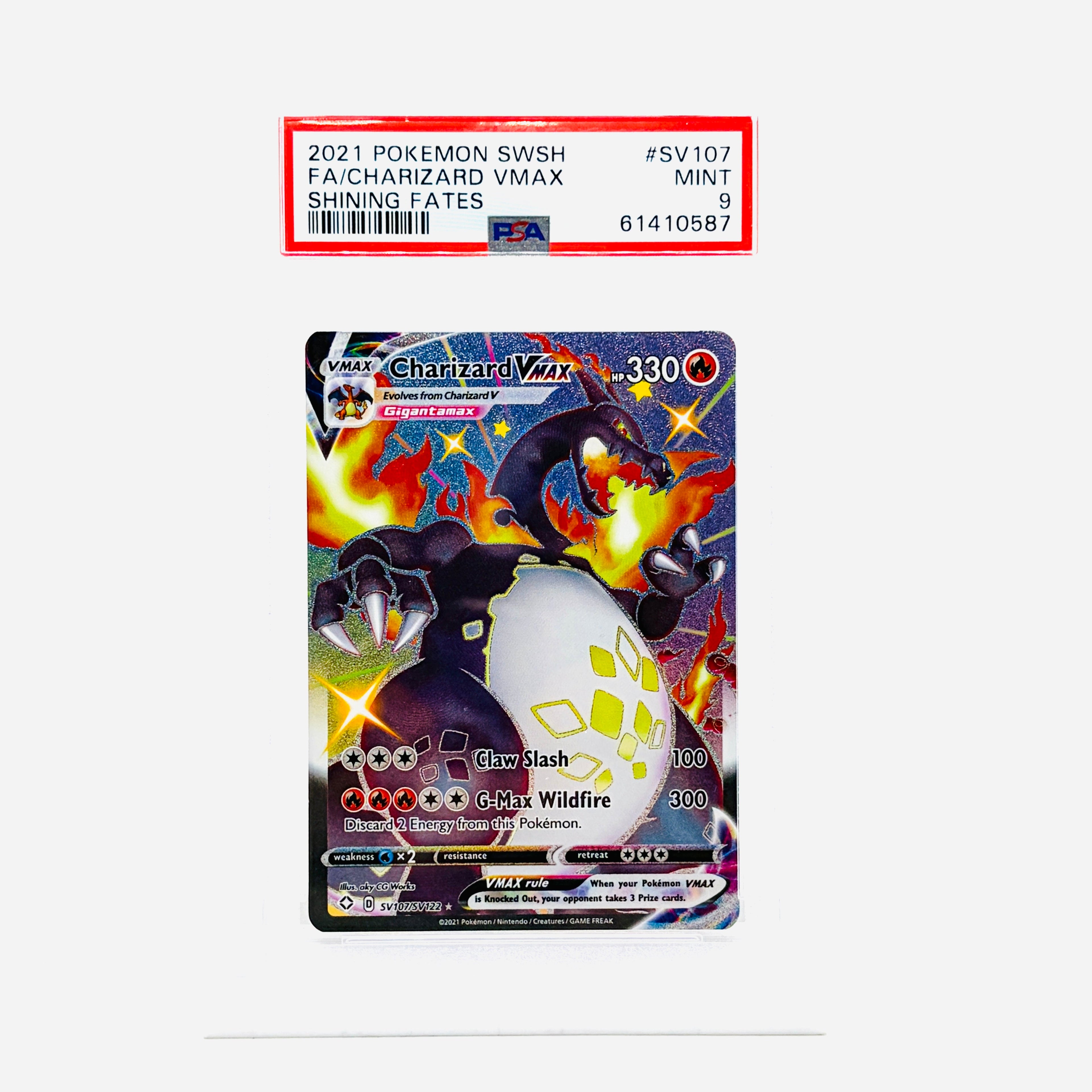 PSA 9 Charizard VMAX Full Art - 2021 Pokemon Shining Fates
