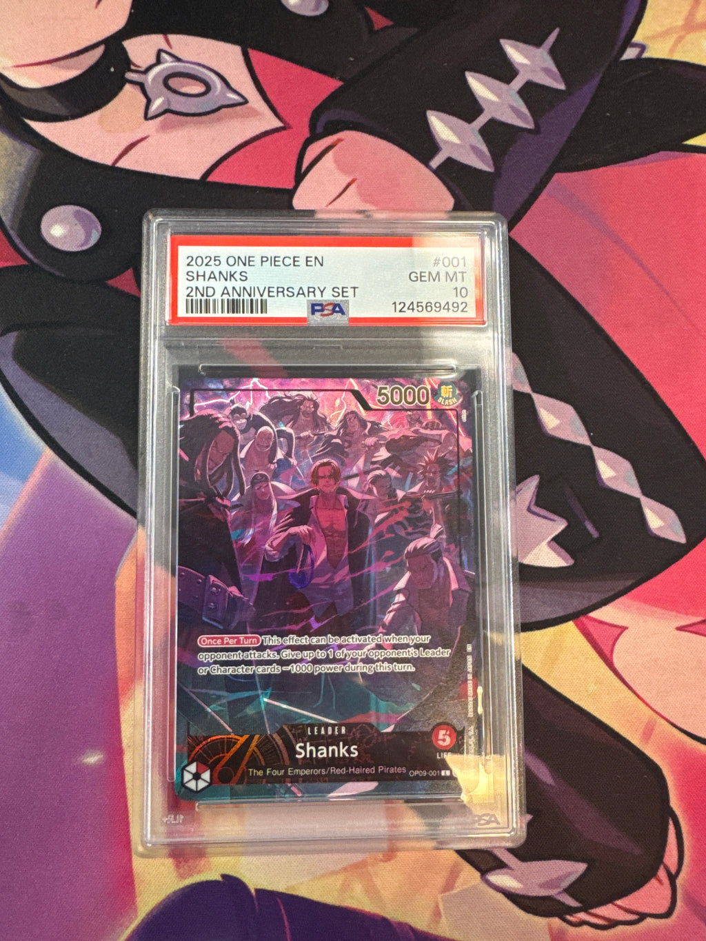 Shanks [2nd Anniversary] OP-001 PSA 10