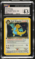 2000 Pokemon Team Rocket - 1. Edition Dunkles Dragoran 5/82 Holo CGC 8.5