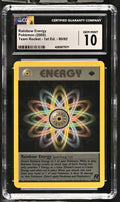2000 Pokémon Team Rocket – 1. Edition Regenbogen-Energie 80/82 CGC 10