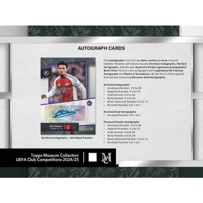 2024/25 Topps UEFA Club Competitions Museum Collection Soccer Hobby 8-Box Case