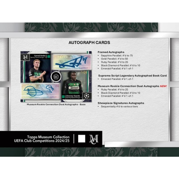 2024/25 Topps UEFA Club Competitions Museum Collection Soccer Hobby 8-Box Case