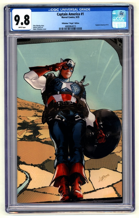 Captain America: #1 [Villalobos CGC 9.8 Virgin - 1:200] 2025