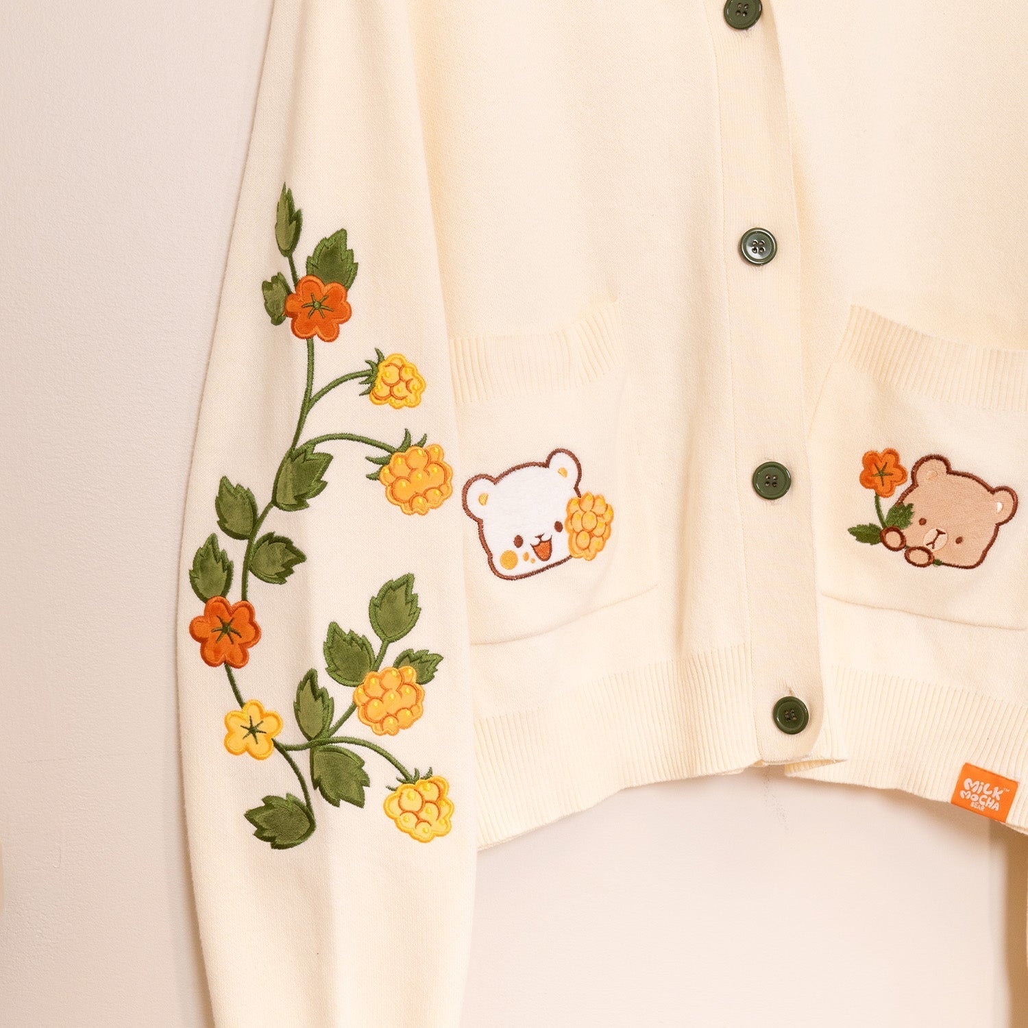 Milk Mocha Bear: Berry Cardigan