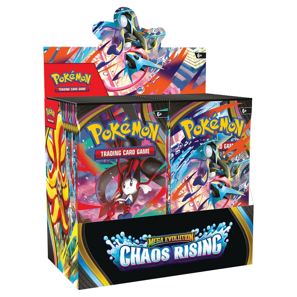 Mega Evolution: Chaos Rising - Booster Box Display