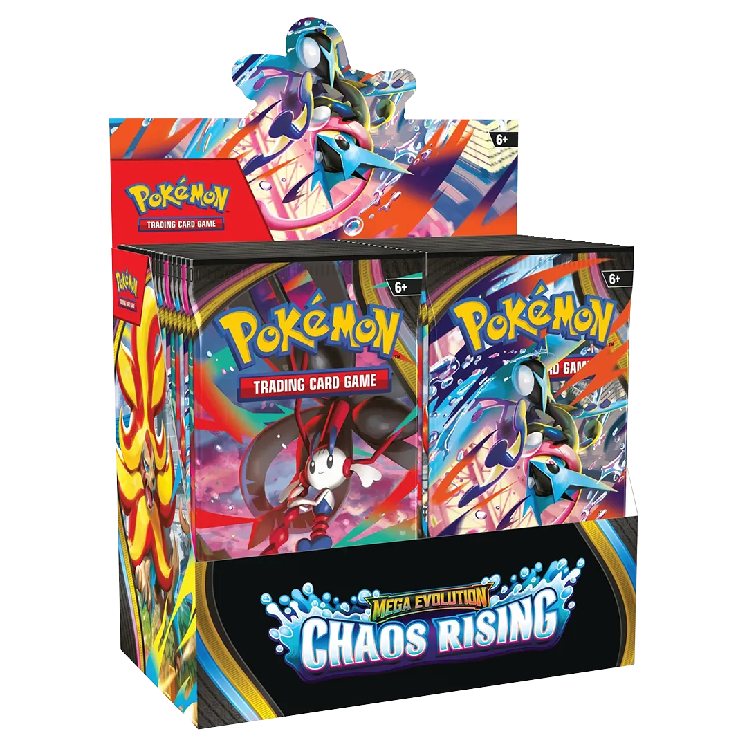 Mega Evolution: Chaos Rising - Booster Box Display