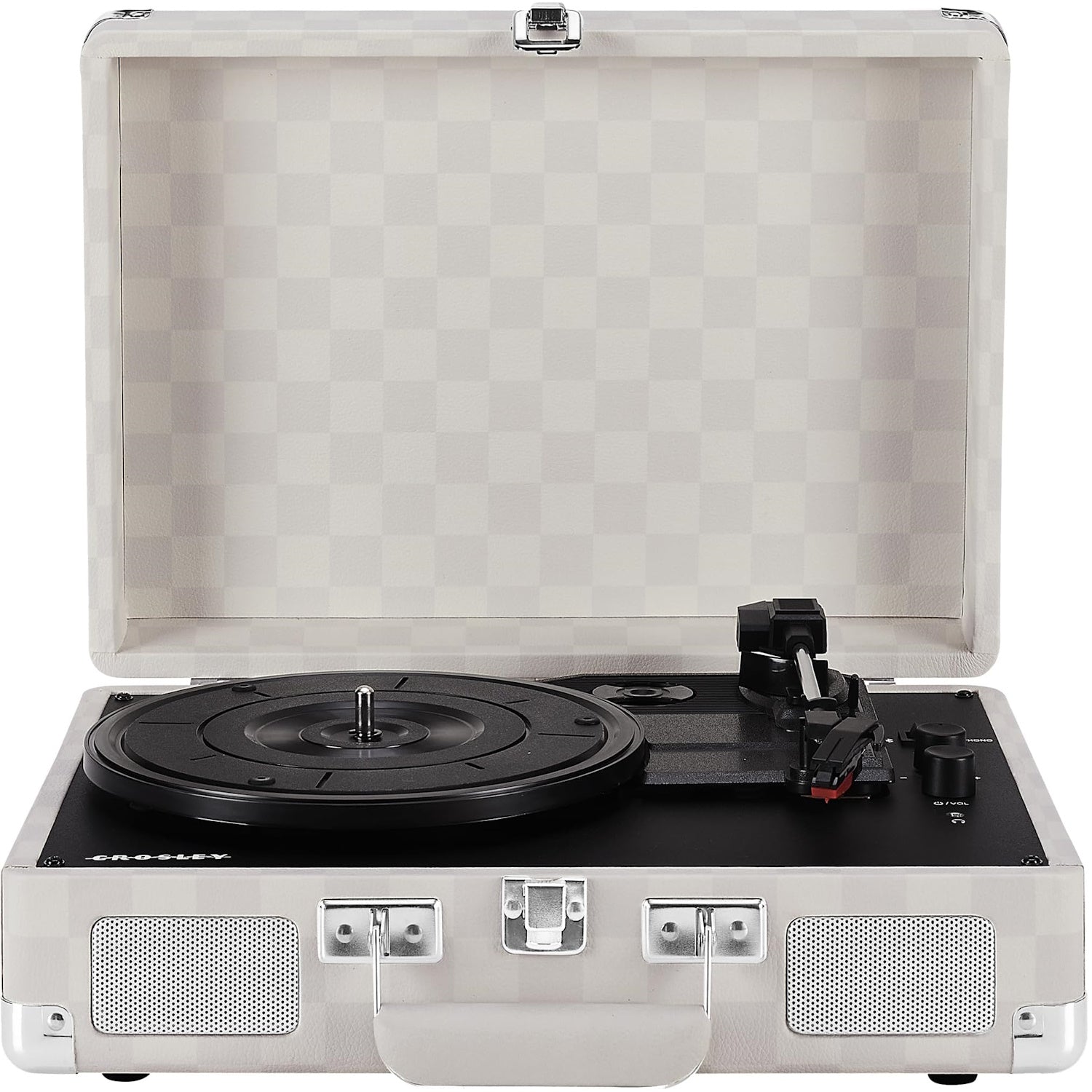 Crosley: Cruiser Plus Turntable - Almond Checkerboard - CR8005F-AC [Electronics]
