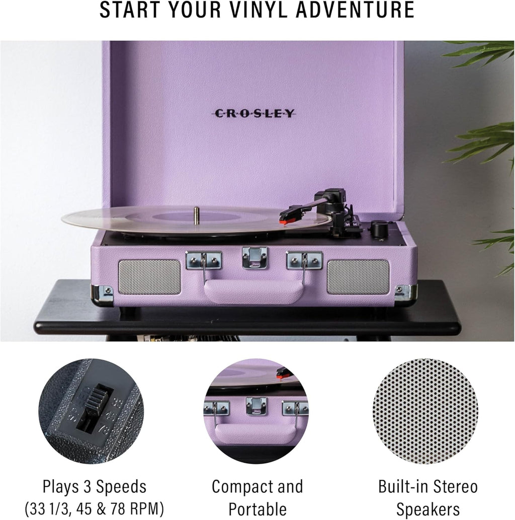 Crosley: Cruiser Plus Turntable - Lavender - CR8005F-LN [Electronics]