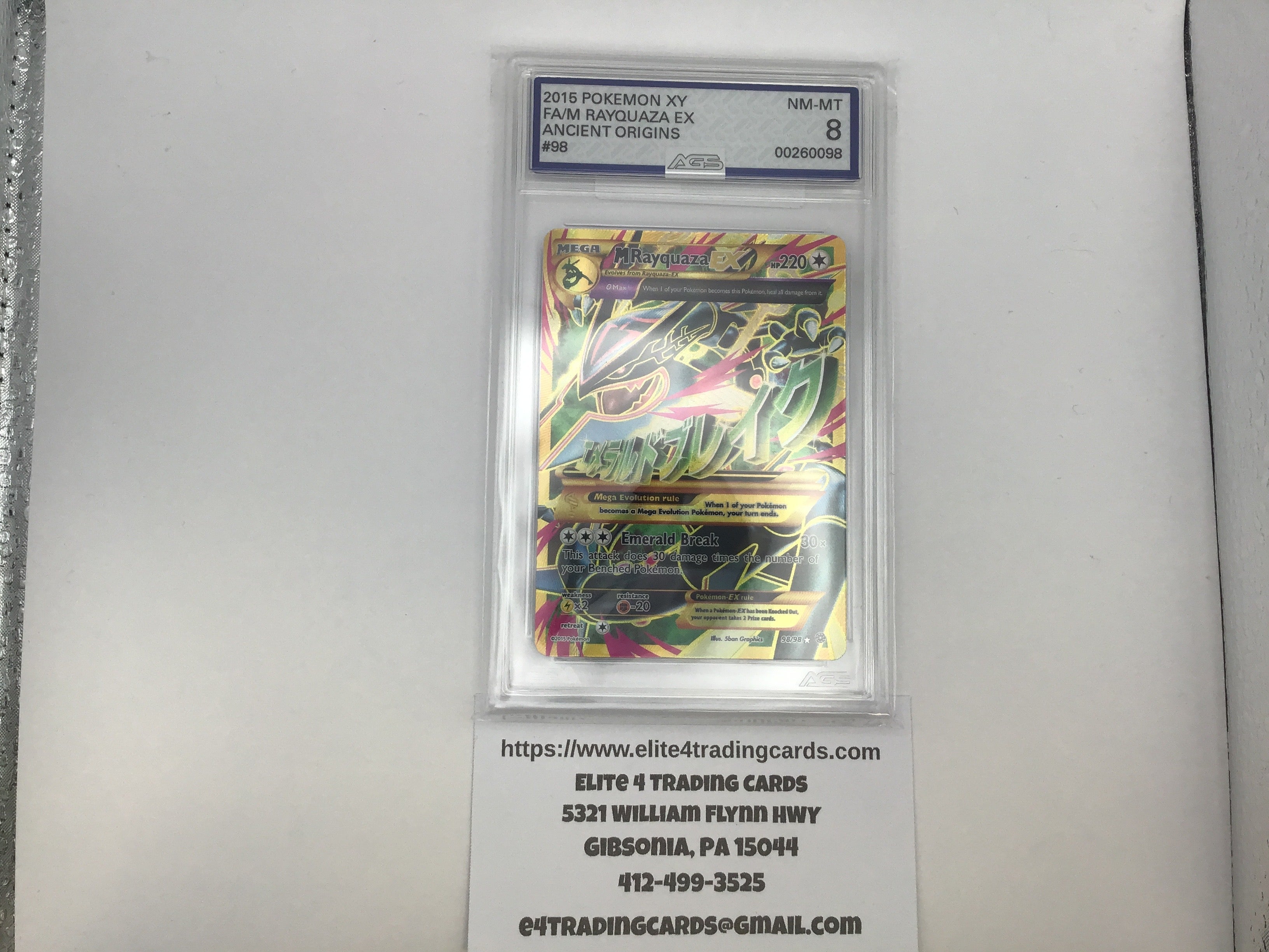 M Rayquaza EX #98 Pokemon Ancient Origins (AGS 8)