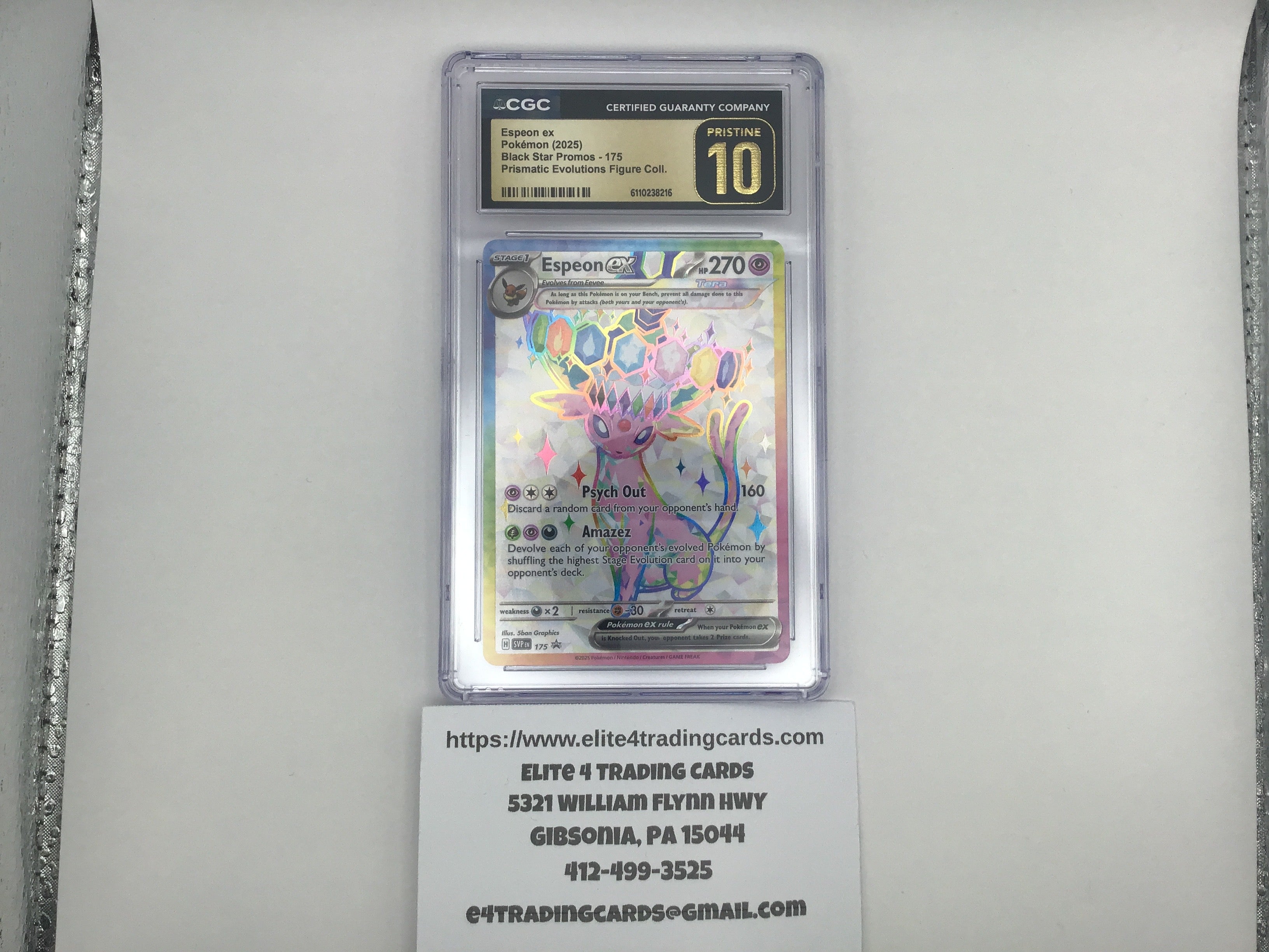Espeon Ex #175 Pokemon Promo