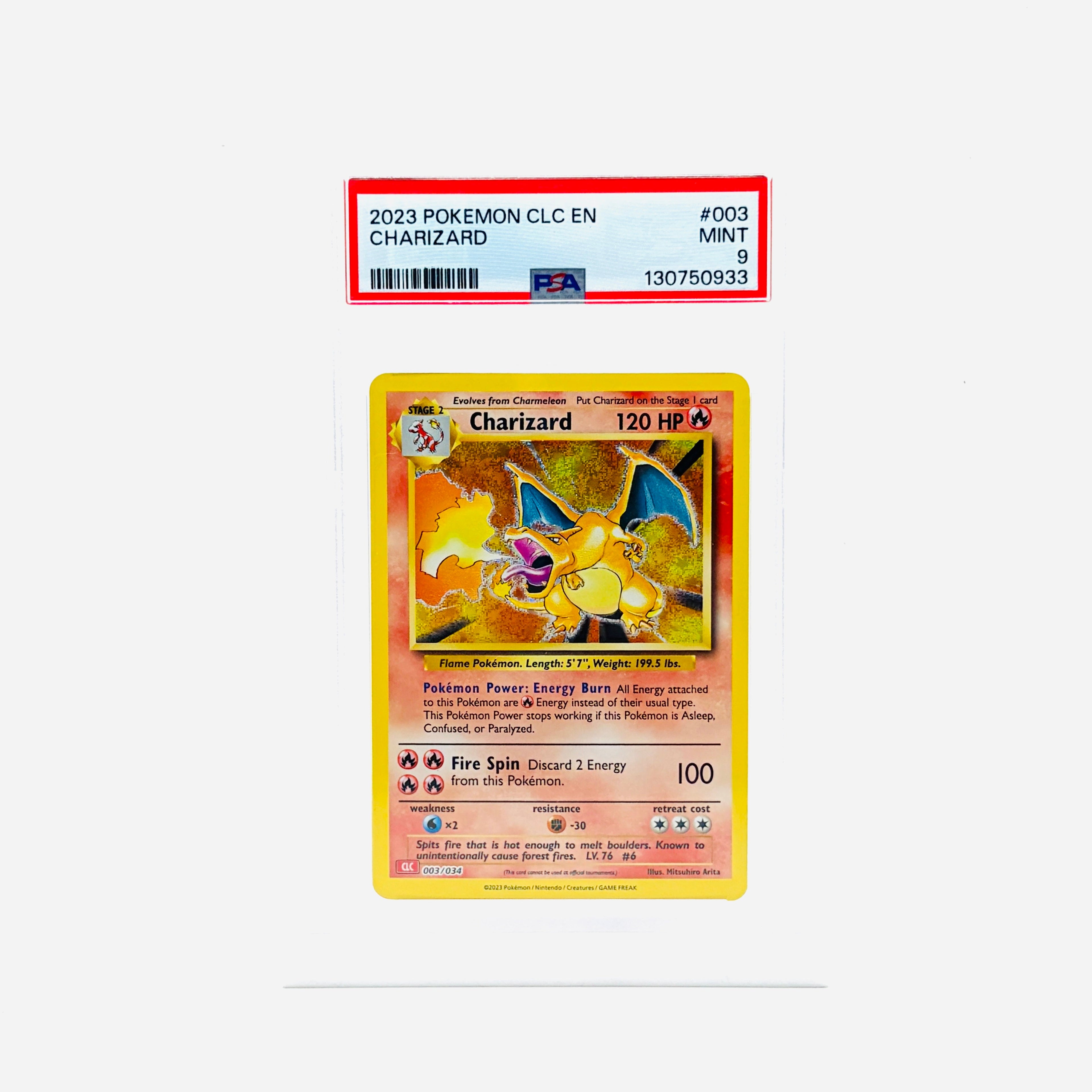PSA 9 Charizard Holofoil - 2023 Pokemon Classic Collection