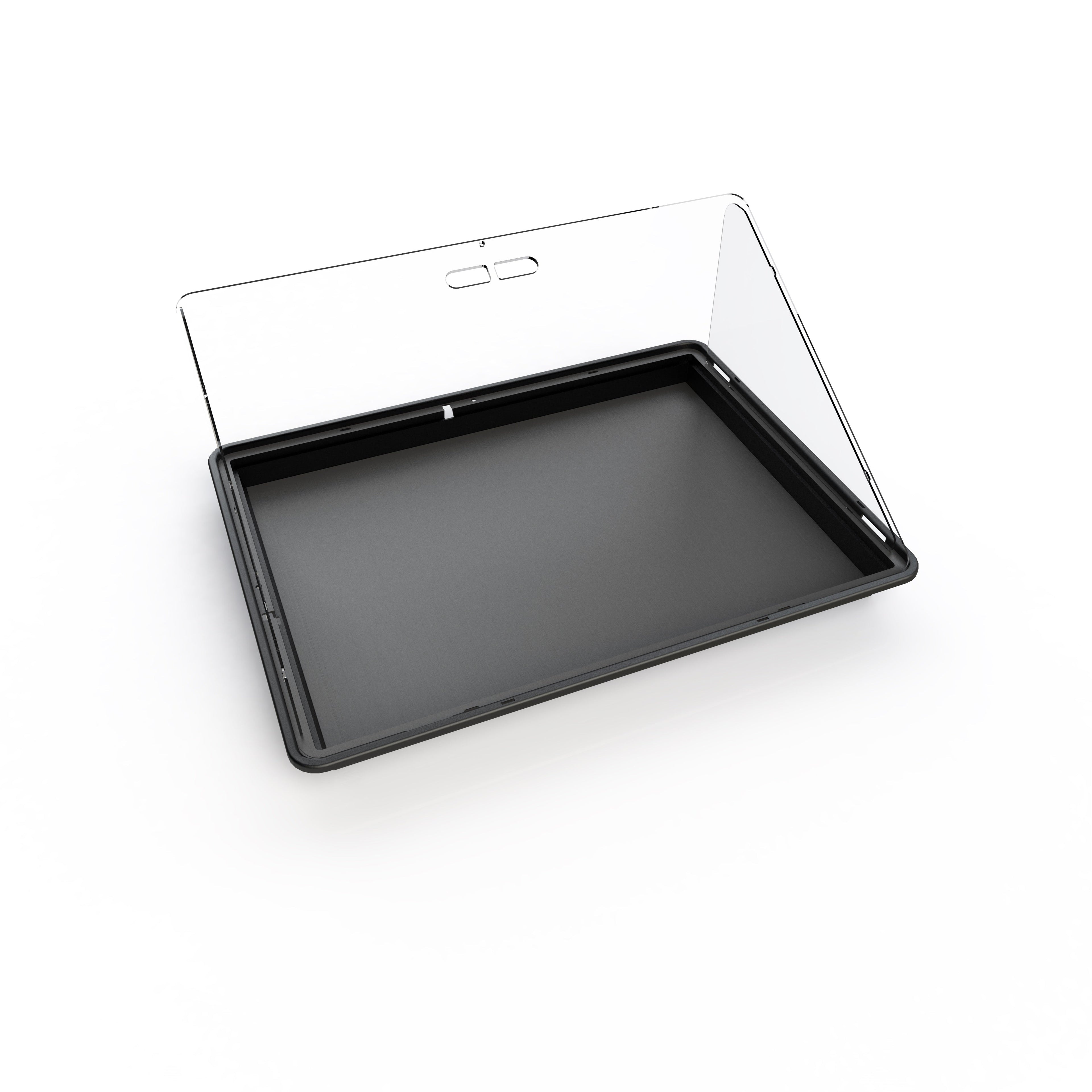 Scratch Resistance Display Cases Vertical & Horizontal With Risers