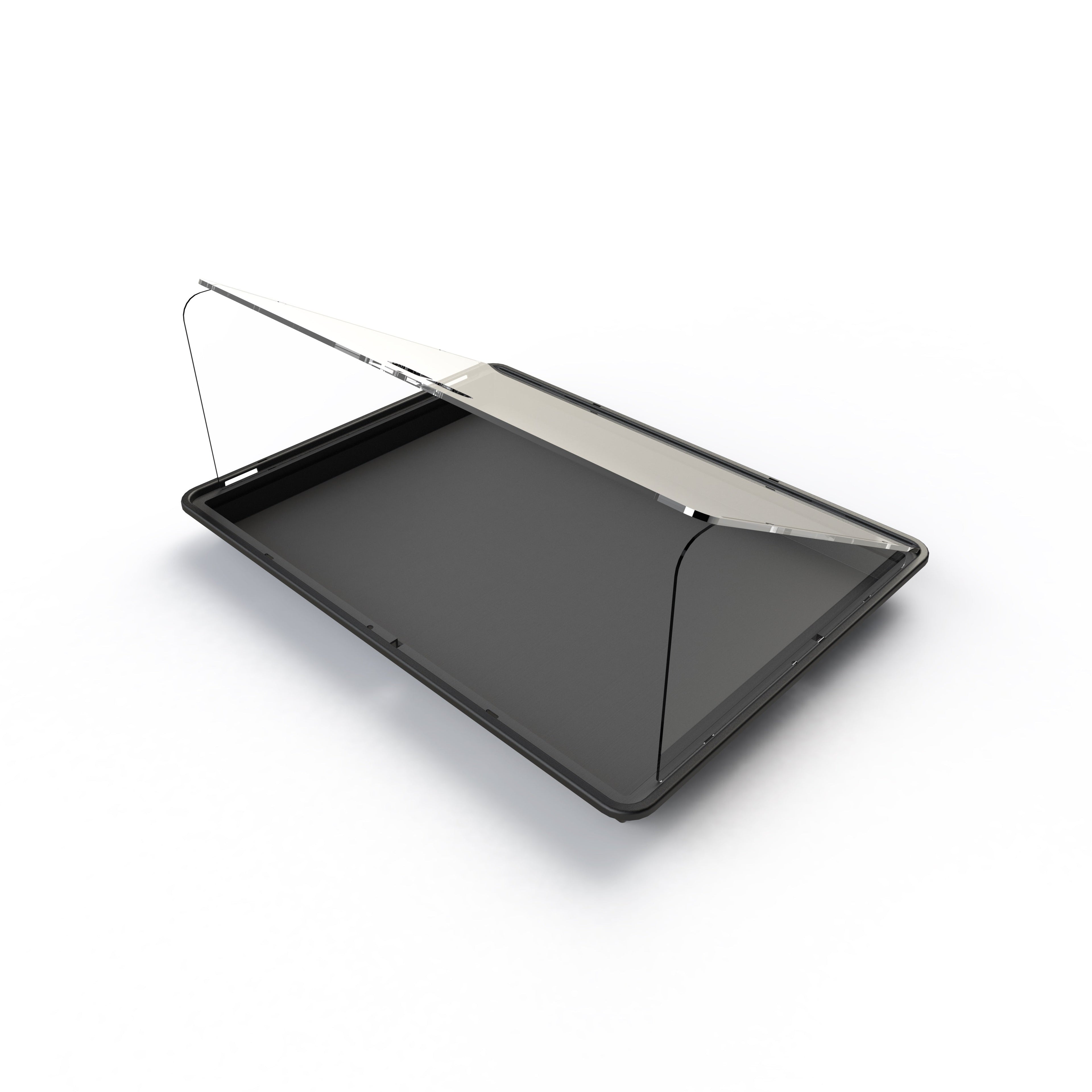 Scratch Resistance Display Cases Vertical & Horizontal With Risers
