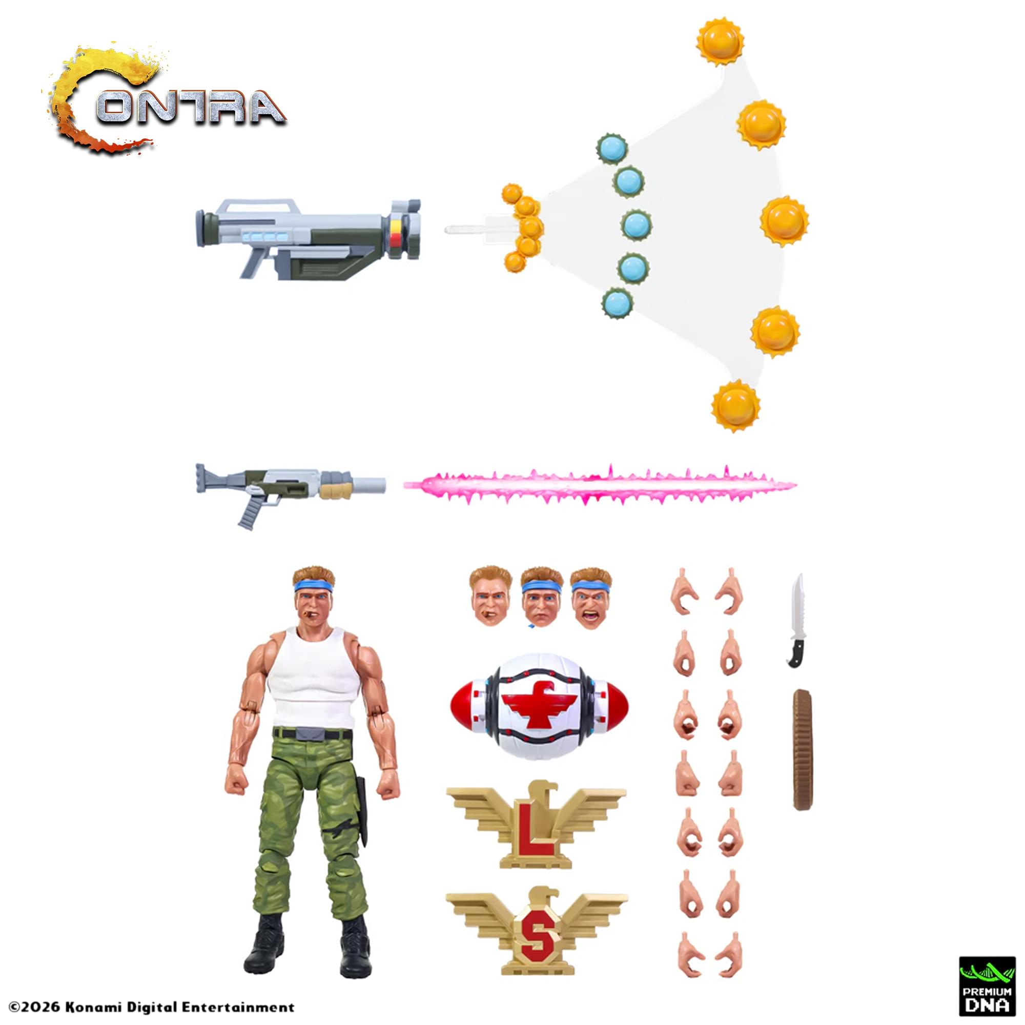 Contra Bill Rizer and Lance Bean Maximum Payload 1/12 Scale Action Figure Set