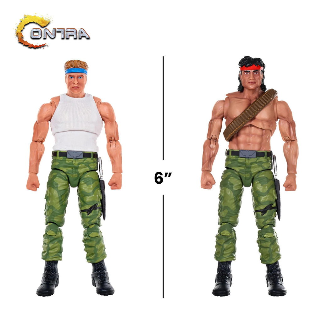 Contra Bill Rizer and Lance Bean Maximum Payload 1/12 Scale Action Figure Set