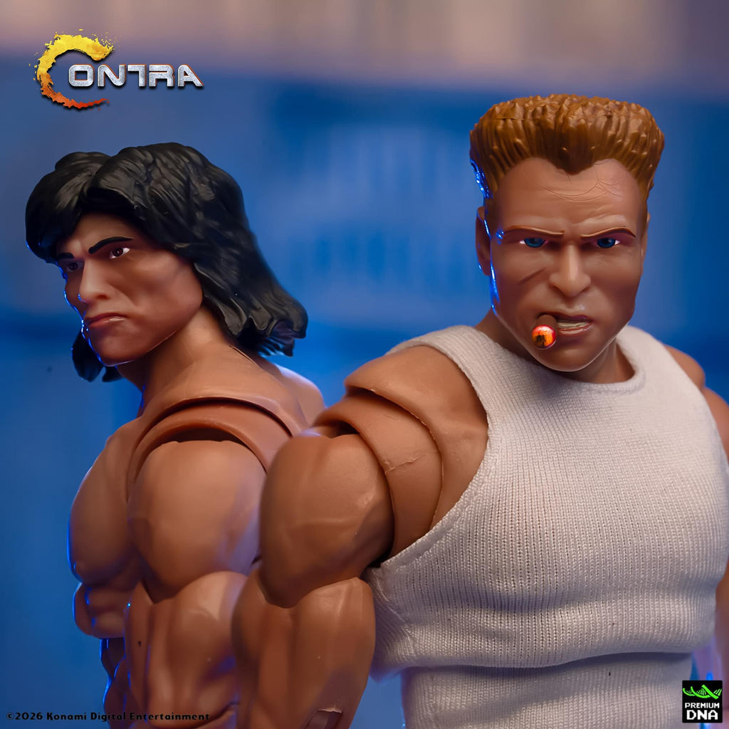 Contra Bill Rizer and Lance Bean Maximum Payload 1/12 Scale Action Figure Set
