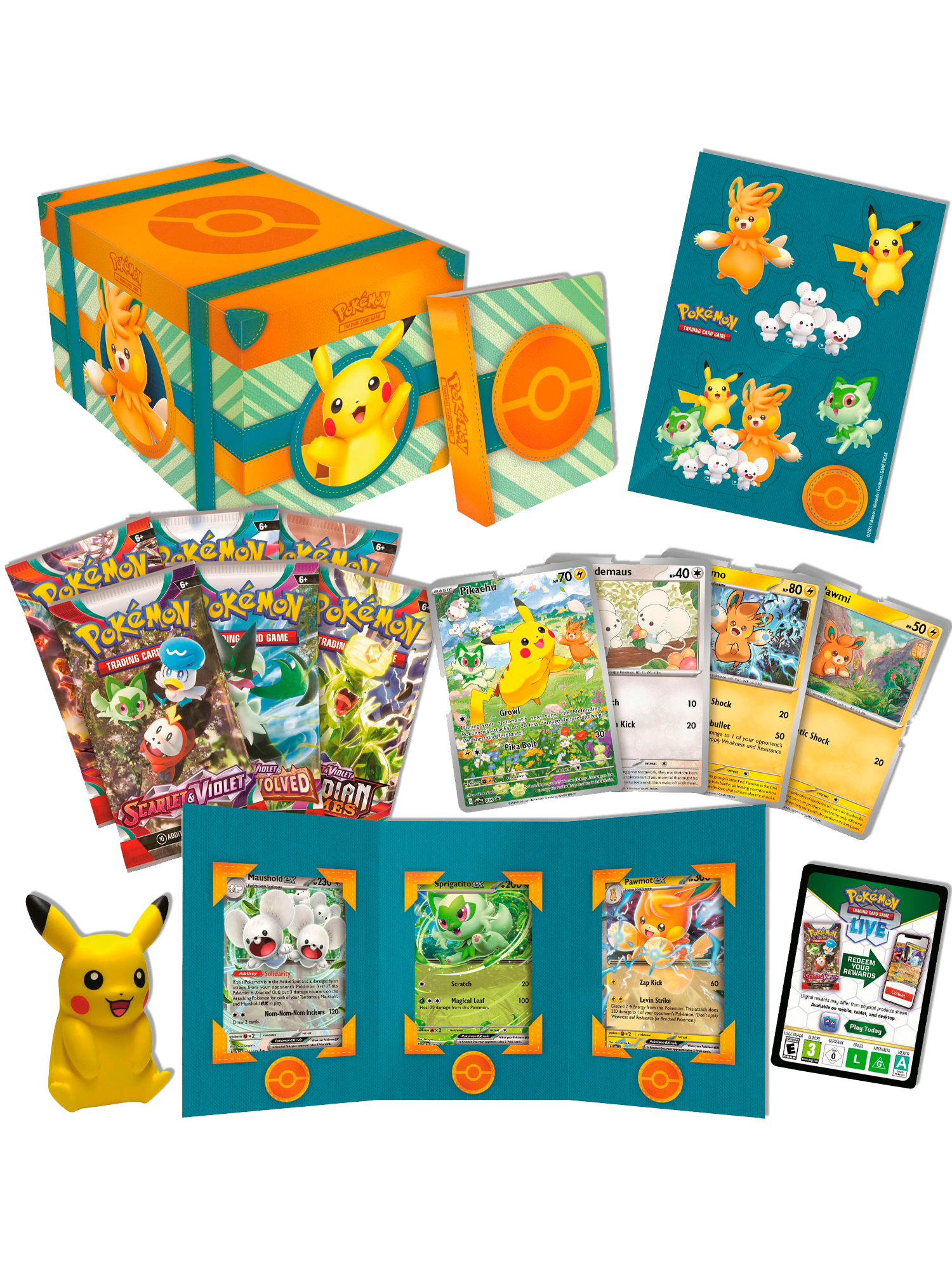 Pokemon Paldea Adventures Chest Sealed Case