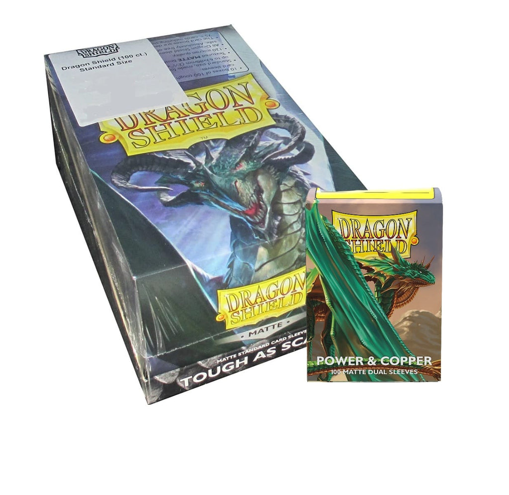 Dragon Shield Matte Dual - Power & Copper [x10] Case Display