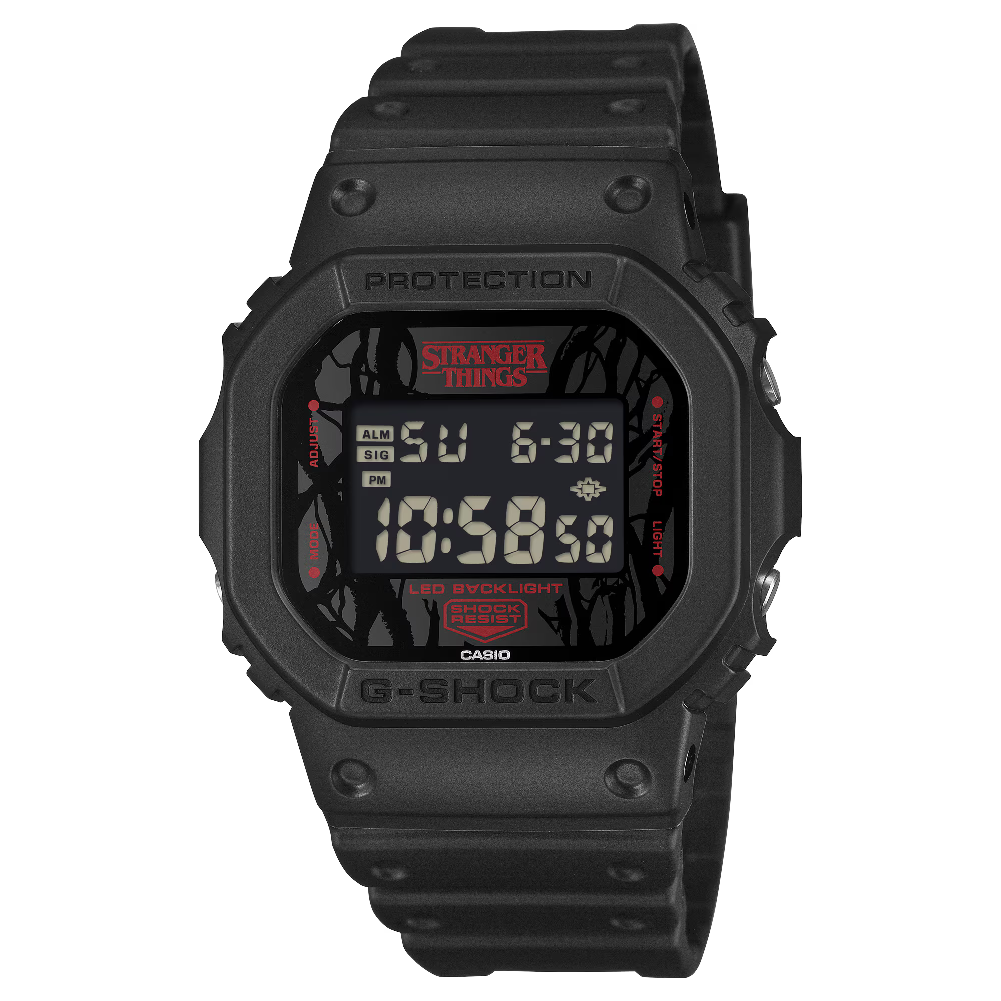Casio G-Shock Stranger Things Upside Down Watch - DW-5600STT-1