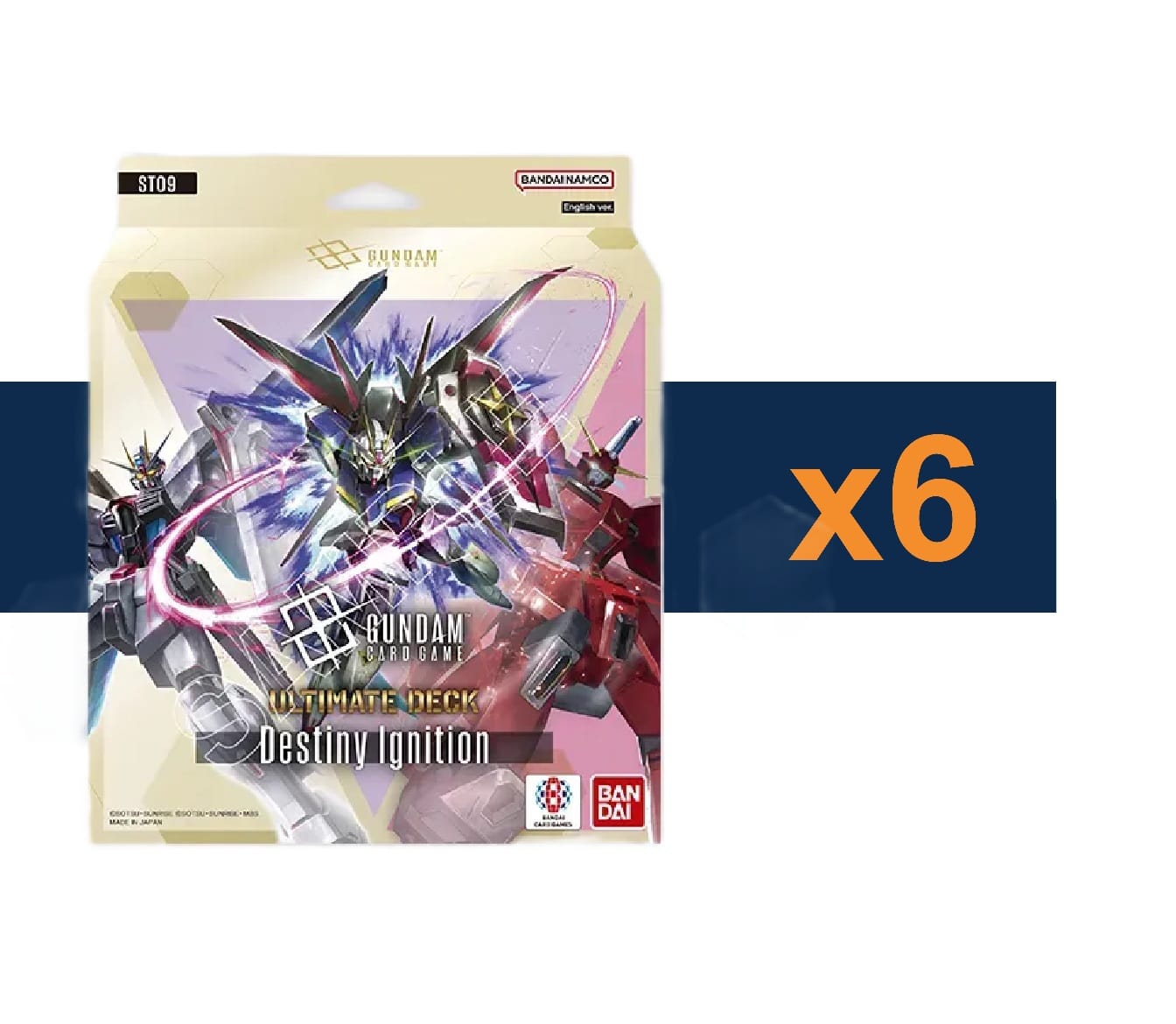 Gundam Card Game: [ST09] Ultimate Starter 01 - Destiny Ignition [x6] Sealed Display