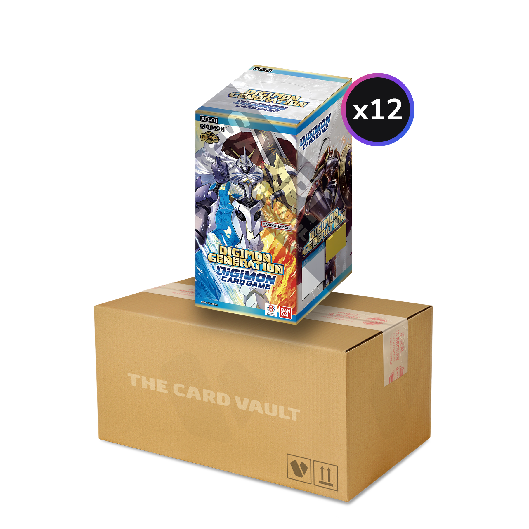 Digimon Card Game - Digimon Generation (AD01) - Display Case (12x Advanced Booster Boxes)