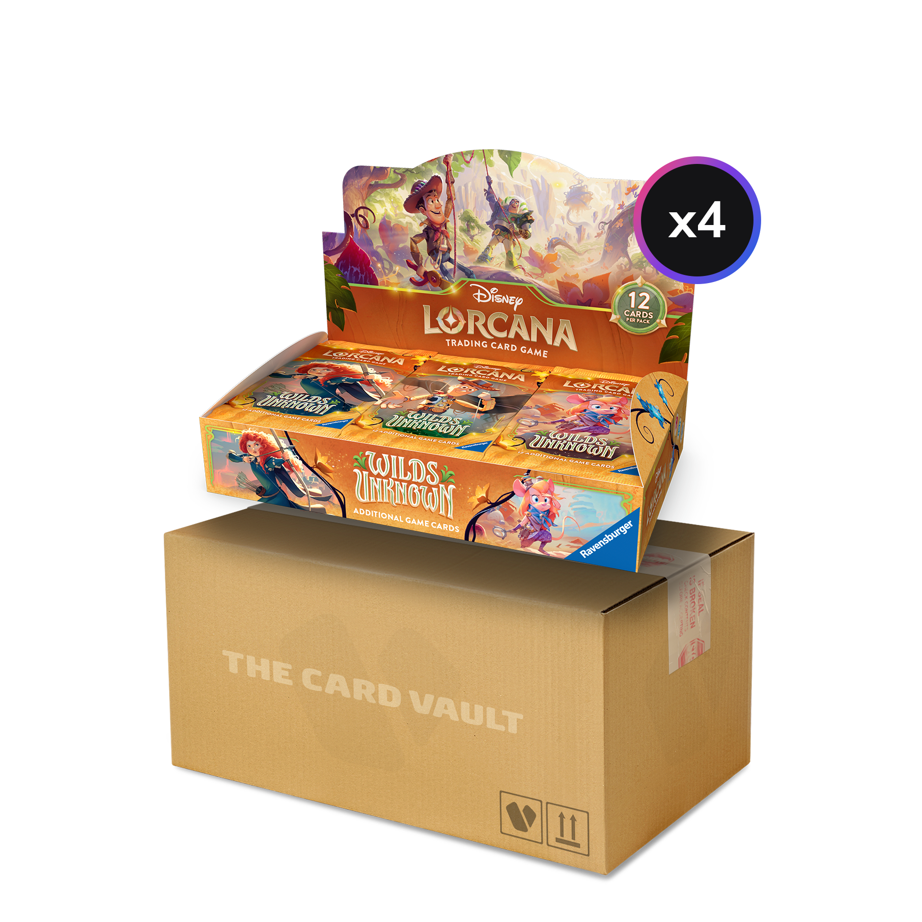 Disney - Lorcana TCG - Wilds Unknown - Display Case (4x Booster Boxes)