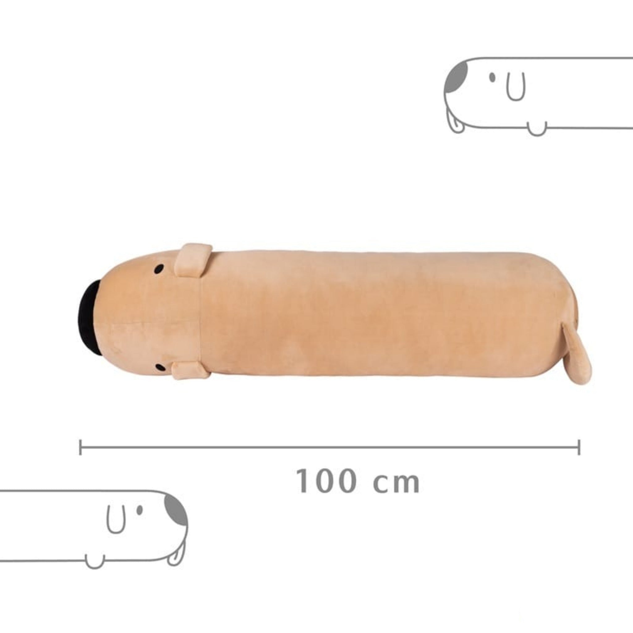 Bugcat Capoo: Dogdog Shaped Pillow (100cm)