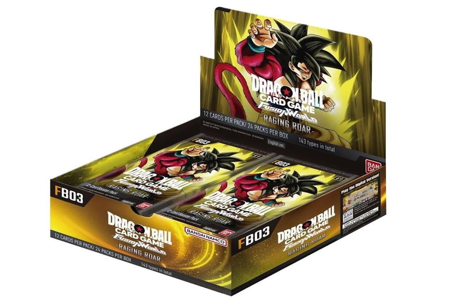 Dragonball Super Card Game TCG: Fusion World Raging Roar Booster Box [FB03]